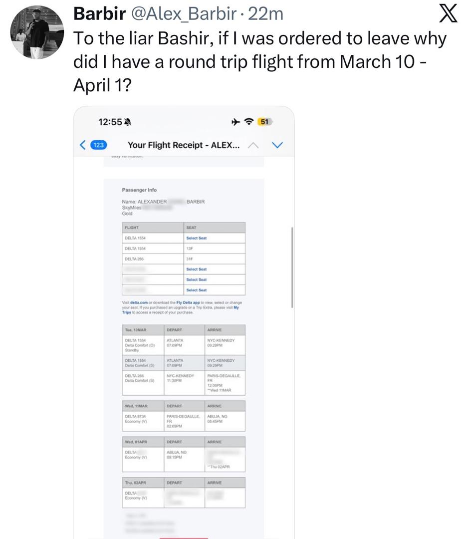 US Christian missionary denies Bashir Ahmad?s claim that he was ordered out of Nigeria